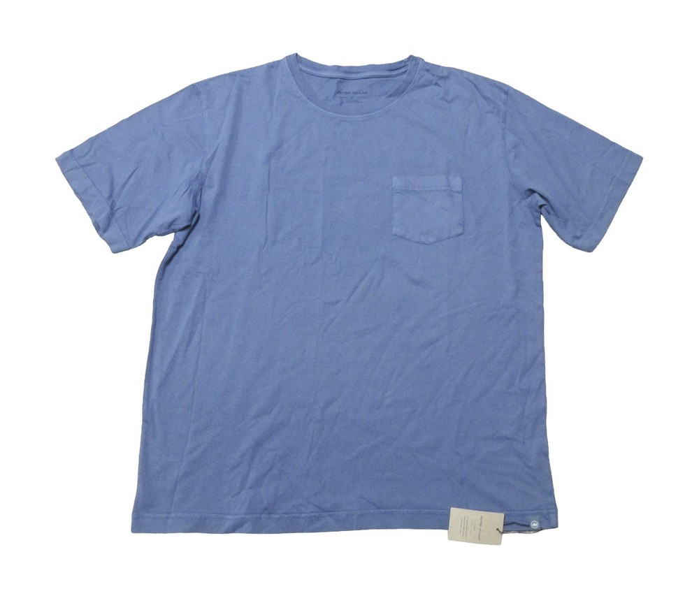 Peter Millar Men’s Stardust Garment Dyed Crew-Neck Short Sleeve Pocket Shirt (L)