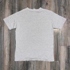 Vintage Mossimo T-Shirt Large Gray Single Stitch Embroidered Logo 90s Distressed