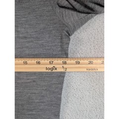 Lapasa Mens 100% Merino Wool Thermal Base Layer Long Sleeve Shirt Grey Size M