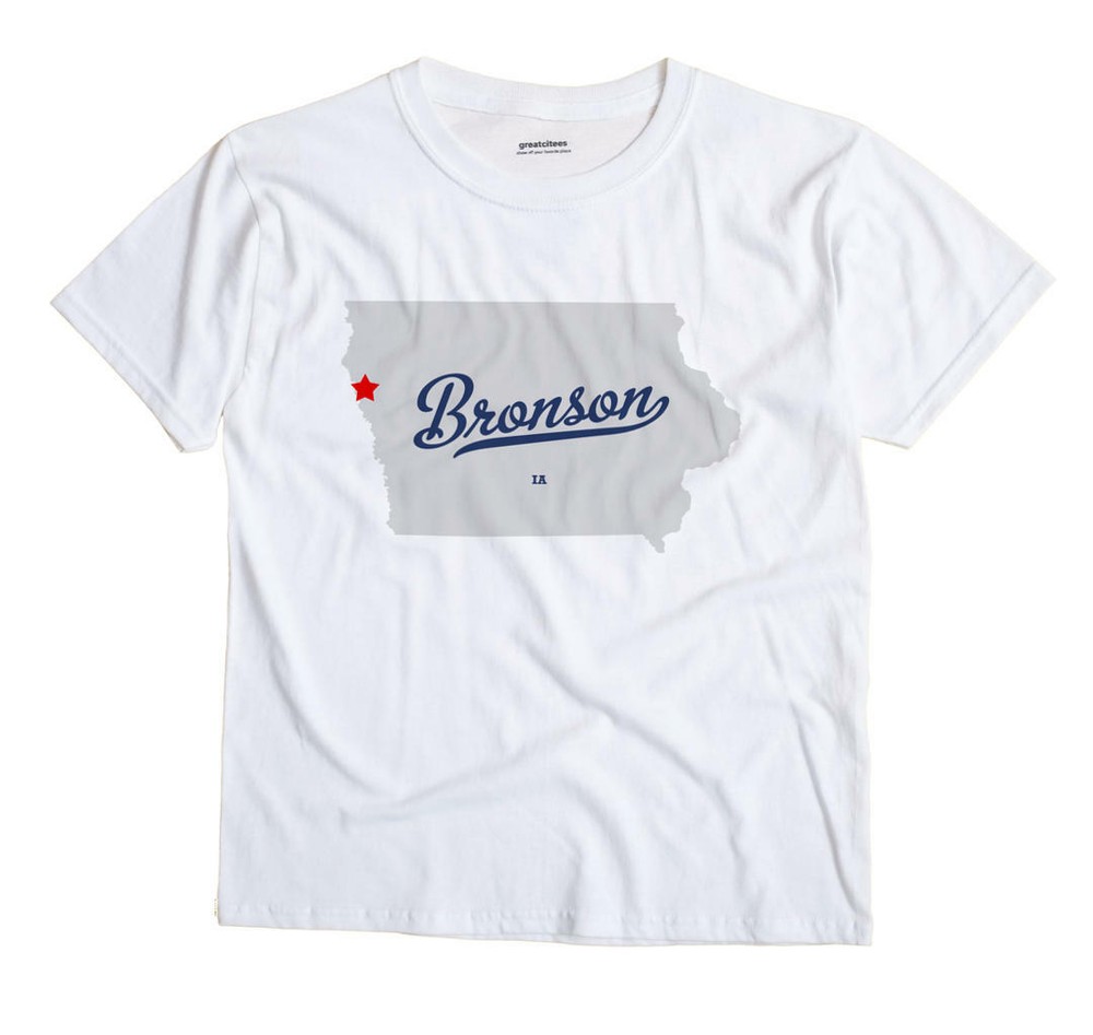 Bronson Iowa IA T-Shirt MAP