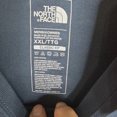 The North Face Mens XXL Blue Graphic Logo Classic Fit Cotton T-Shirt NWT