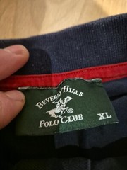 Mens Beverly Hills Polo Club Top Polo Shirt Blue Size XL As Pictured (R7)