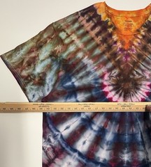 Handmade Ice Tie Dye Adult T-Shirt Size 2XL Multicolor Patriotic Gildan Tee NEW