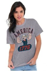 Popeye The Sailor Man America 1776 Graphic T Shirt Men or Women