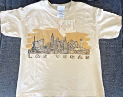Las Vegas Strip Adult T-Shirt with Color Changing Image Size M Solar Chameleon