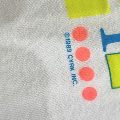 vintage 80s FOR THE FUN OF IT T-Shirt SMALL neon surf skate beach 90s soft