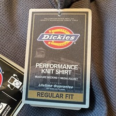 Men’s Dickies Performance Knit Shirt Gray 3XL