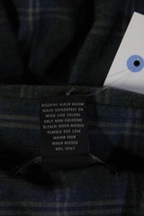The Men’s Store at Bloomingdale’s Mens Button-Down Plaid Dark Blue Size M