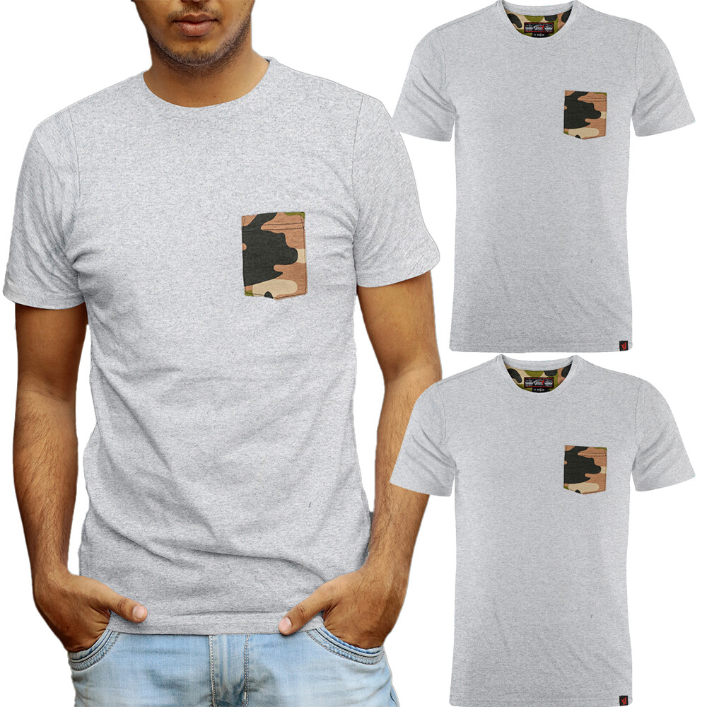 Beautiful Giant Men’s Fashion T-Shirt Crew Neck Sport Wear Grey Marl for Gym