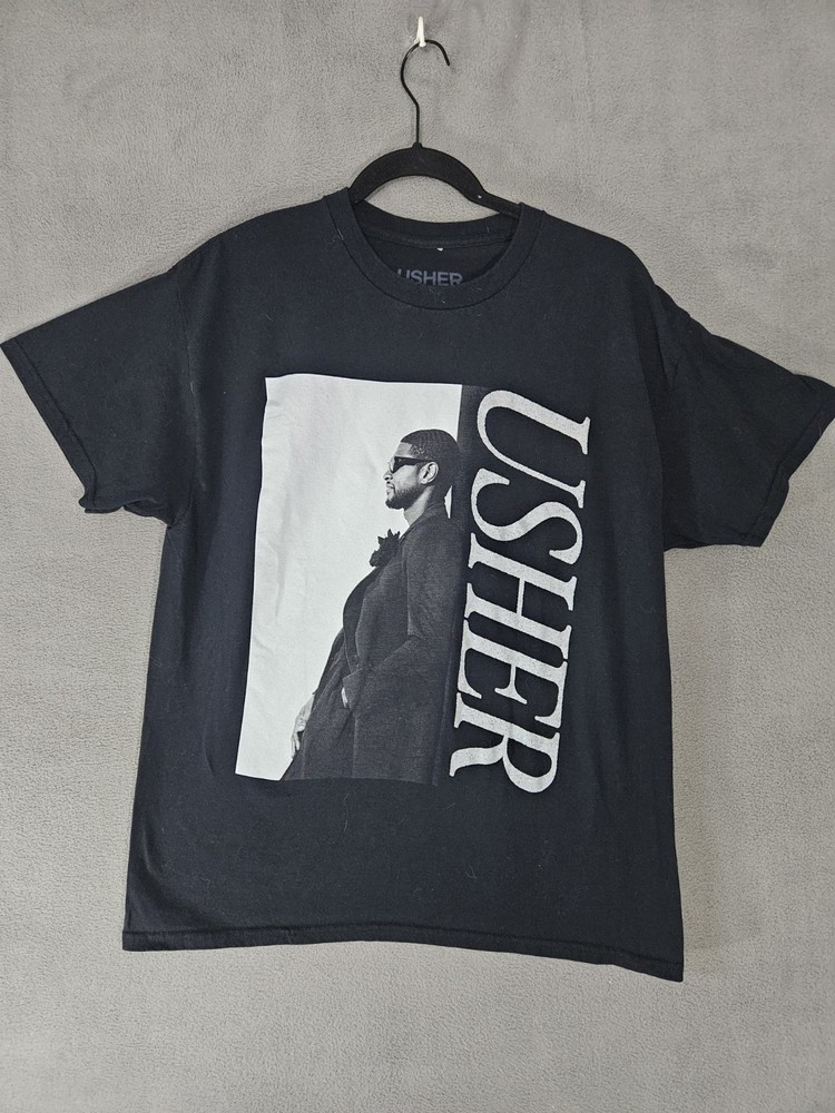 USHER LEANING TOUR T-SHIRT USHER LEANING TOUR T-SHIRT Small Adult Black