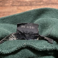 Vintage Polo Ralph Lauren XL Turtleneck Made in USA 90s Forest Green Red Pony