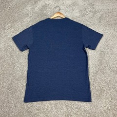Orvis T-Shirt Mens Medium Blue Heathered Classic 1856 Fishing Graphic Mountain