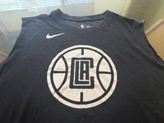 NIKE TEE SHIR (SLEEVELESS) FOR MEN. ( BLACK / WHITE ) SIZE – XXL. L.A.CLIPPERS.