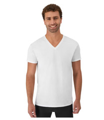Hanes Men’S Value Pack White V-Neck Undershirts 6- Pack