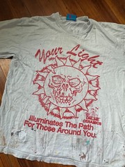 Online Ceramics Your Light Illuminates The Path Distressed Artist Worn T Shirt