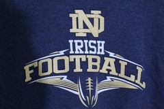 Notre Dame LS T-Shirt Size US Men Small Irish Football Waffle Long Sleeve NCAA
