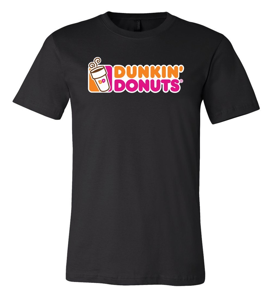 Dunkin Donuts Main Logo Shirt Sizes Youth Med- Adult 6XL! Fast Ship!