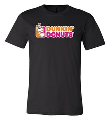 Dunkin Donuts Main Logo Shirt Sizes Youth Med- Adult 6XL! Fast Ship!