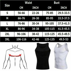 Men Body Shaper Toning T-Shirt Ultra Durable Vest Compression Underwear Tank Top