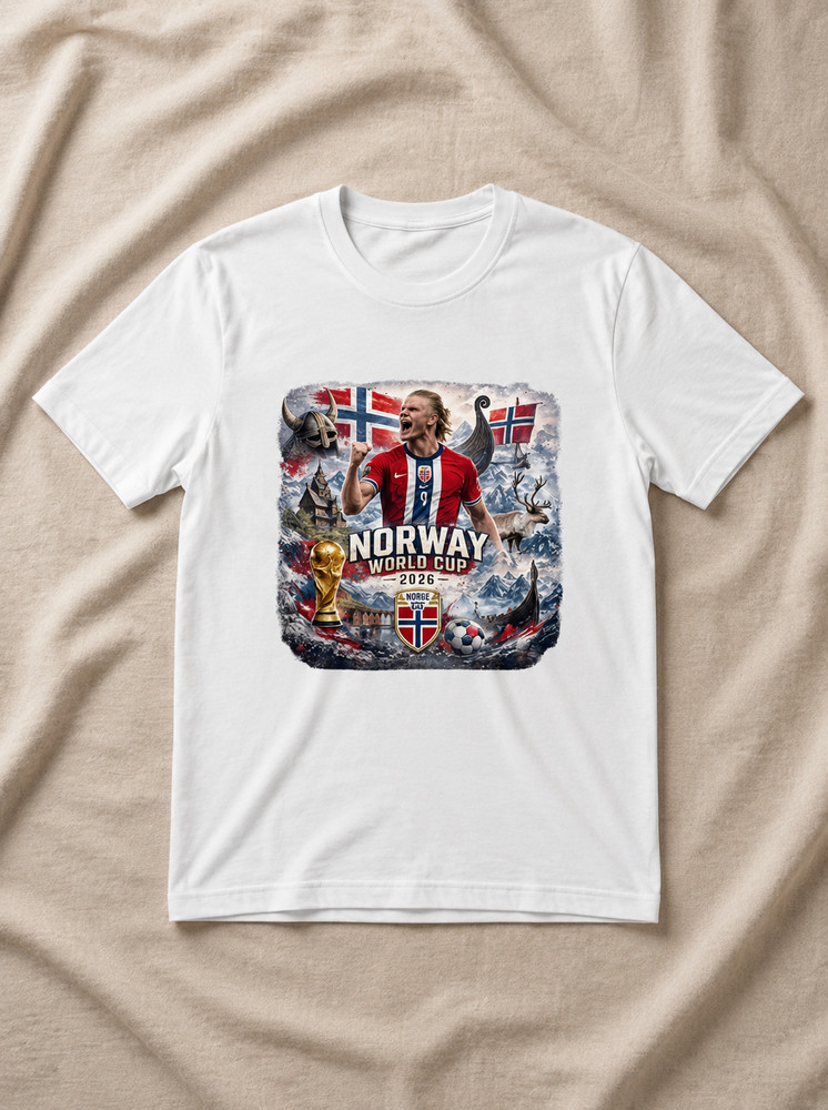 Viking Soccer Sublimation Comfort Colors, Norway Football 2026 World Cup