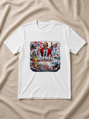 Viking Soccer Sublimation Comfort Colors, Norway Football 2026 World Cup