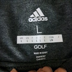 Adidas Golf T-Shirt Men Large Dark Gray Logo Tee NWT
