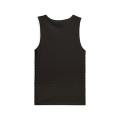 PUMA Elevated Essentials Structured Crew Neck Tank Top Mens Black Casual Athlet