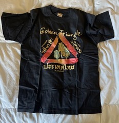 Golden Triangle T-Shirt Black Laos Thailand Myanmar