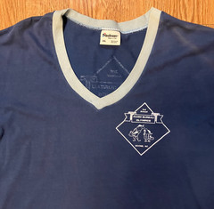 VTG Stedman Super 50 Mesh Shoulder V-Neck Shirt Farm Bureau Boone XXL USA 80’s