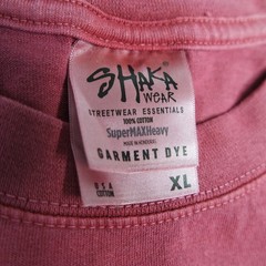Shaka Wear Super Max Heavy 100% Cotton Maroon Red Graffiti Print Shirt Men’s XL
