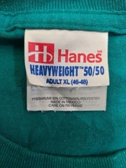 Hanes Shirt Mens XL Green Cabo Mexico Graphic Crew Jersey Cotton 50/50