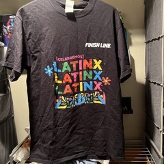 Finish Line Employee Uniform T-Shirt Adult Size M Hispanic Heritage Month