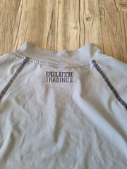Duluth Trading Co Base Layer Mens Gray Medium Buck Naked Performance T-Shirt Tee