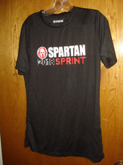 Men-Women Spartan Black Short Sleeve T Shirt Sz XL Spartan Brand 2018