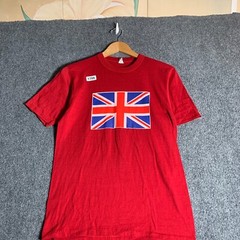 United Kingdom Shirt Adult Size Large Red Short Sleeve Men’s Tourist 90’s