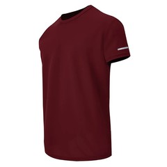 Men’s Solid Color Round Neck Short Sleeve Top 2/4/6 Piece Printed Cuffs Sports