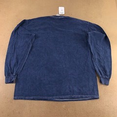 Colortone Men’s Size XL Navy Washed Bull City Graphic Long Sleeve T-Shirt NWT