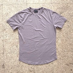 CUTS AO Crewneck Elongated T-Shirt Sz Medium Dusk /Taupe PYCA Stretch Anti Odor