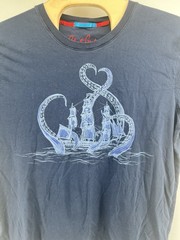 Robert Graham T Shirt Mens XXL 2XL Kraken Nautical Schooner Cotton Short Sleeved