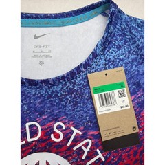 Nike Men’s Dri-FIT Running T-Shirt USA Miler FJ3411-635 Size XL NWT UPF 40+