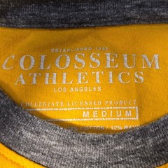 Colosseum Wichita State Shockers Long Sleeve Shirt Gray Yellow WuShock Mens M
