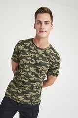 AWDis Just T’s Camo T – Modern stylish T, All-over camo print