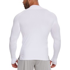 Men Compression Shirt Long Sleeve Athletic Fitness Quick-drying Breathable Tops