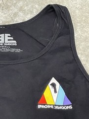 Imagine Dragons Evolve Music Band Black Double Sided Tank Top Adult Size Small