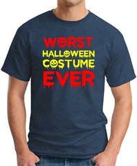 WORST HALLOWEEN COSTUME EVER T-SHIRT > Funny Slogan Novelty Geek Nerd Men’s Top