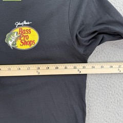 Bass Pro Shops Shirt Mens Large Black Johnny Morris Long Sleeve Tee NEW!
