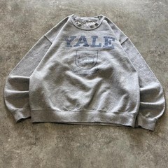 Yale University Spell-Out Grey Vintage College T-Shirt Sweater Hoodie