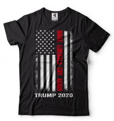 Trump 2024 T-shirt Make Liberals Cry again Mens Political Election 2024 T-shirt