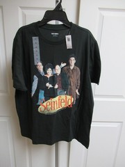 OLD NAVY Seinfeld (Elaine, George, Kramer) BLACK T-Shirt Men’s SZ M NWT