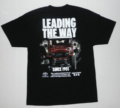 Toyota Land Cruiser 4X4 “LET’S GO PLACES LEADING THE WAY” Black T-Shirt New